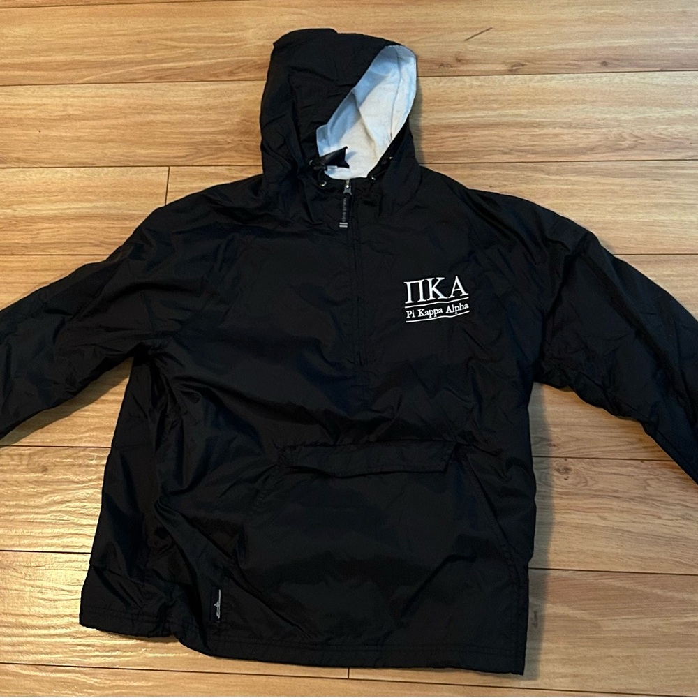 Pi Kappa Alpha Charles River Apparel Black Hooded Jacket
